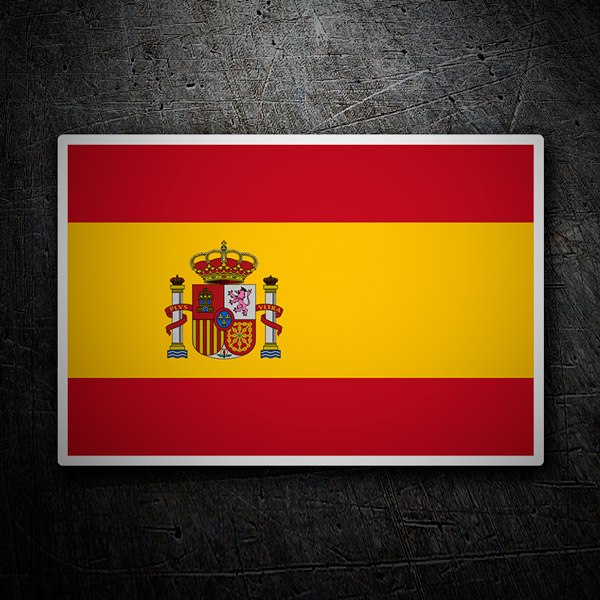 drapeau Espagnol - 5cm - Sticker/autocollant