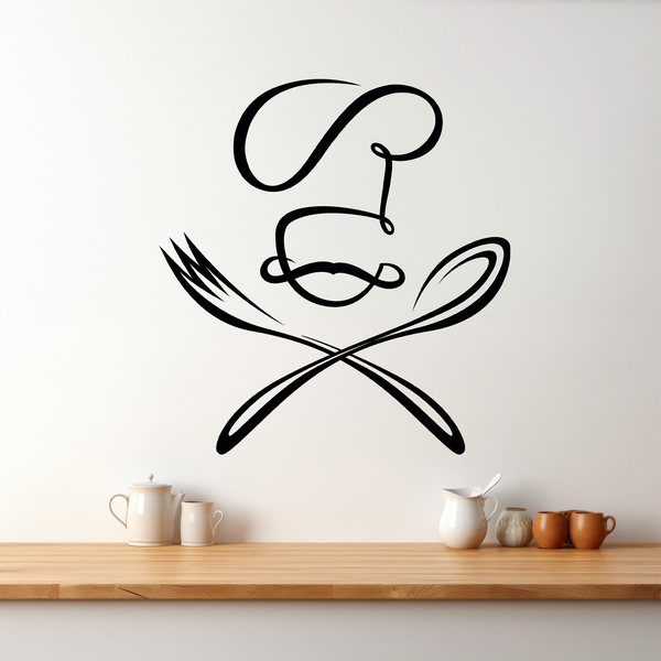 Sticker Mural Cuisine Qui est le cuisinier - TenStickers