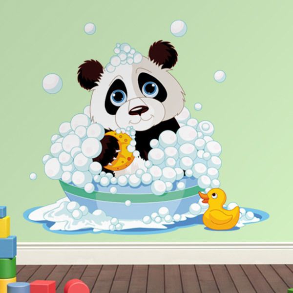 stickers enfant panda