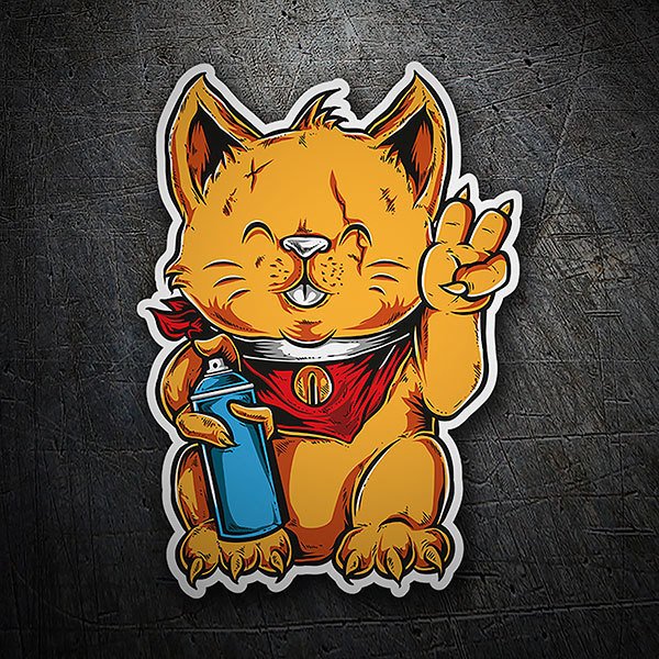 Sticker Chat Griffant - Stickers Chat - Autocollants