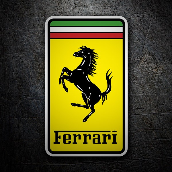 Autocollant Ferrari 8 - Taille et coloris au choix