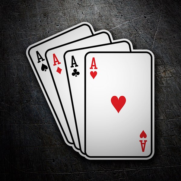 Symboles de cartes Poker' Autocollant