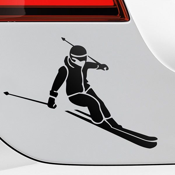 Autocollant Voiture Drôle Saut Ski Snowboarder Automobiles - Temu Canada