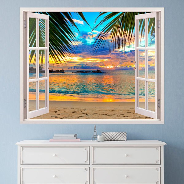 Poster XXL Coucher de soleil sur la plage