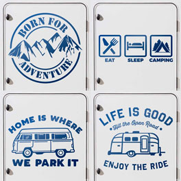 6 Pièces Décorations Personnalisées Stickers Stickers Pour Camping-car  Camper RV Rev Arrière-plan Panneau Latéral Camper Van Graphics, Moteur Home