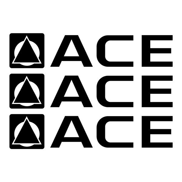 Stickers camping-car: Ace x3