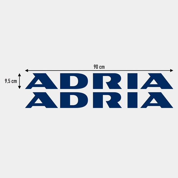 Stickers camping-car: Logo new Adria 2