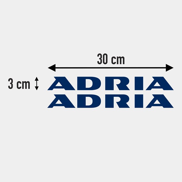 Stickers camping-car: Logo new Adria 3