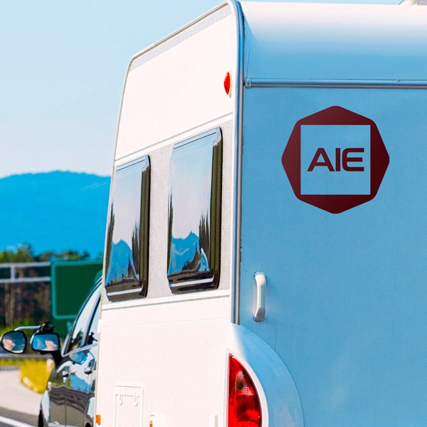 Stickers camping-car: Logo Aie