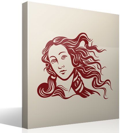 Stickers muraux: Visage de Vénus par Botticelli