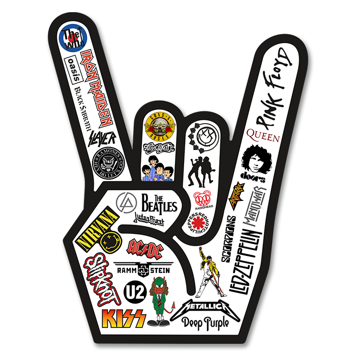 Stickers muraux: Main rock