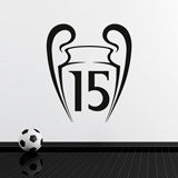 Stickers muraux: Real Madrid 15 Champions 2