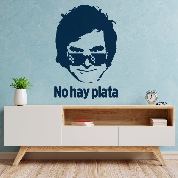 Stickers muraux: Javier Miley no hay plata