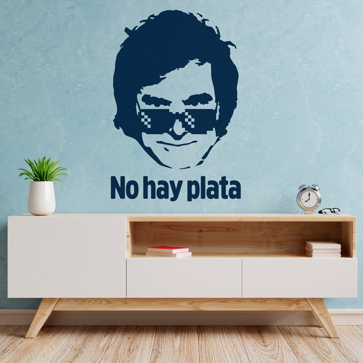 Stickers muraux: Javier Miley no hay plata 2