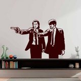 Stickers muraux: Jules et Vincent Vega dans Pulp Fiction 2