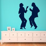 Stickers muraux: Danse Pulp Fiction Mia et Vincent 2