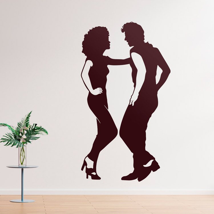 Stickers muraux: Danse John Travolta & Olivia Newton-John