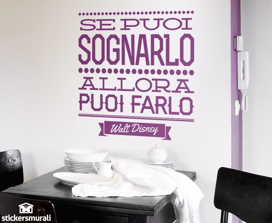 Sticker mural Se puoi sognarlo allora puoi farlo | WebStickersMuraux.com