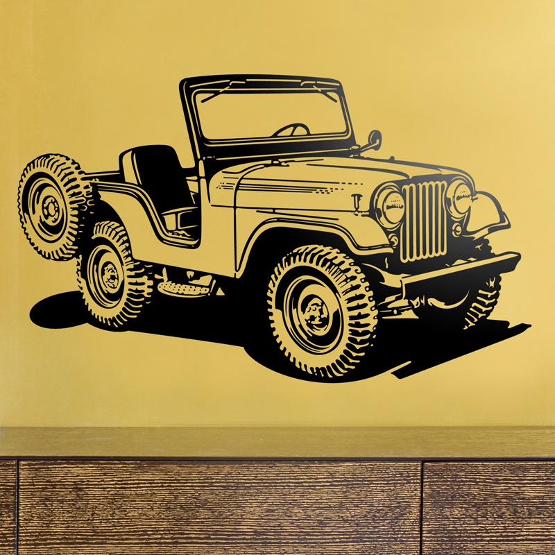 Stickers muraux: Jeep Guerre mondiale II