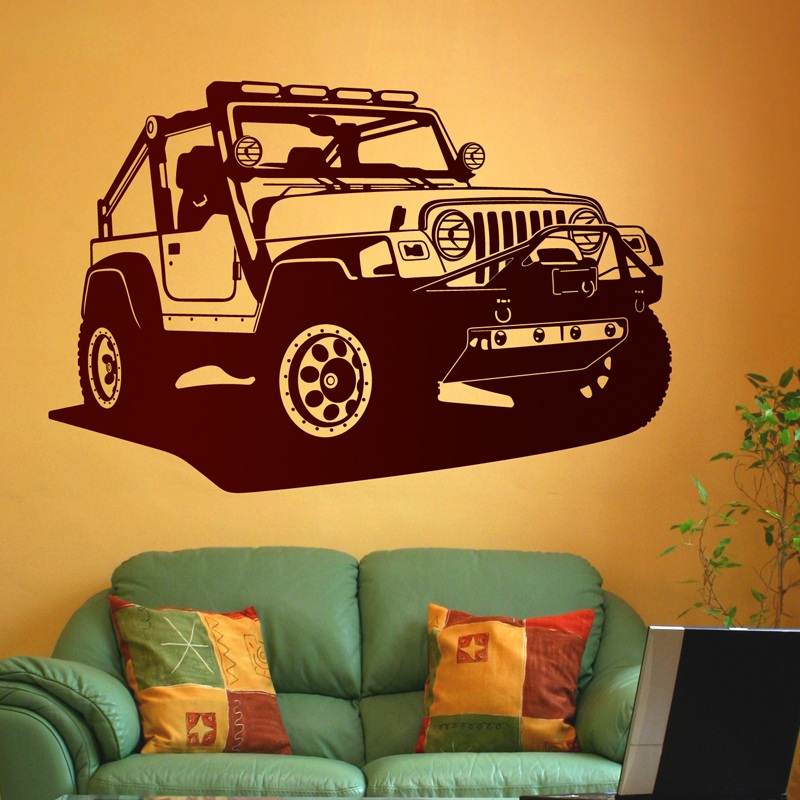 Stickers muraux: Jeep Wrangler