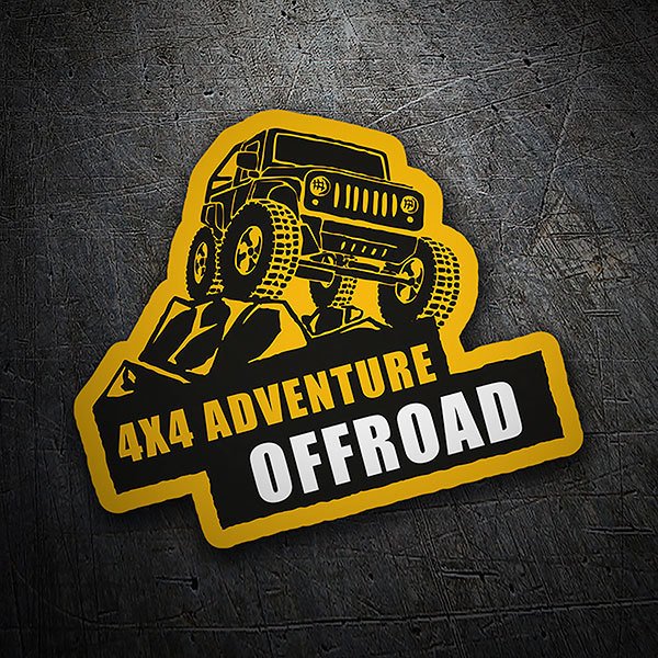Sticker autocollant 4x4 Off road adventure