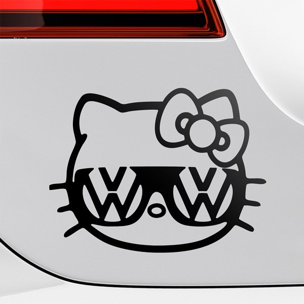 Autocollants: Hello Kitty Volkswagen