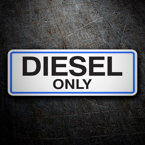 Stickers camping-car: Diesel Only