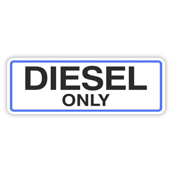 Stickers camping-car: Diesel Only