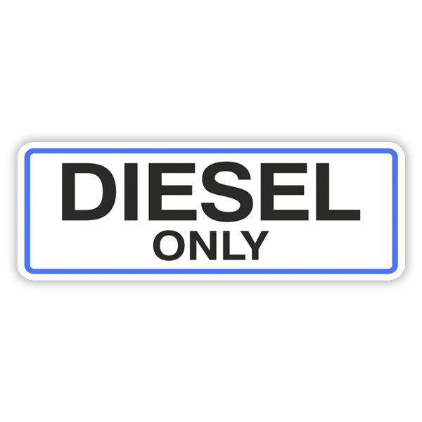 Stickers camping-car: Diesel Only