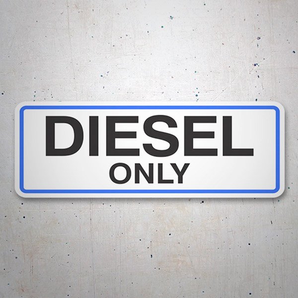 Stickers camping-car: Diesel Only