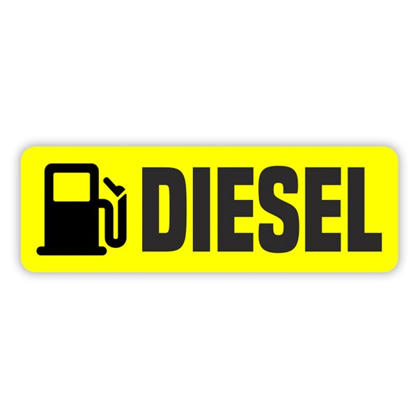 Stickers camping-car: Diesel Jaune