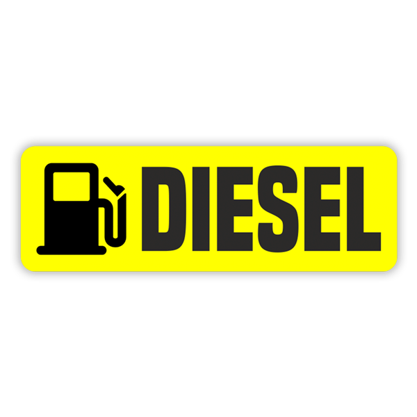 Stickers camping-car: Diesel Jaune