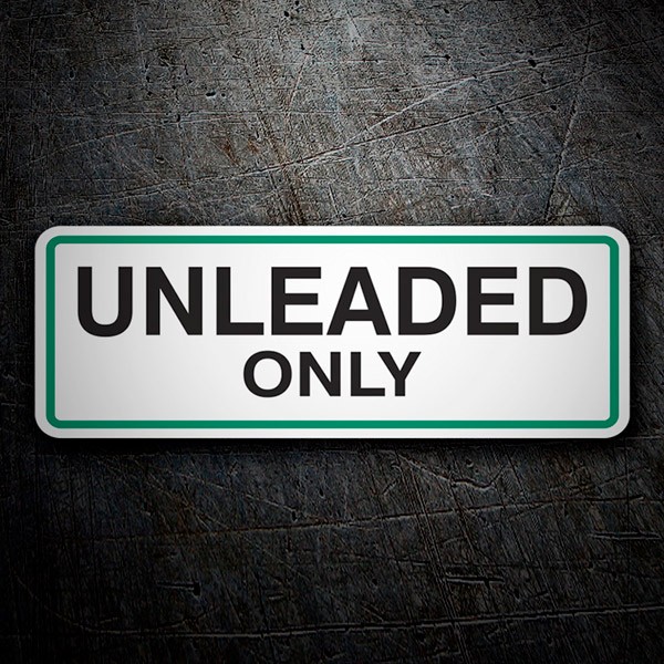 Stickers camping-car: Unleaded Only