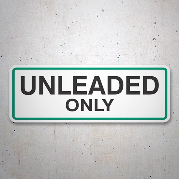 Stickers camping-car: Unleaded Only