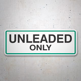 Stickers camping-car: Unleaded Only 3