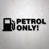 Stickers camping-car: Petrol Only 2