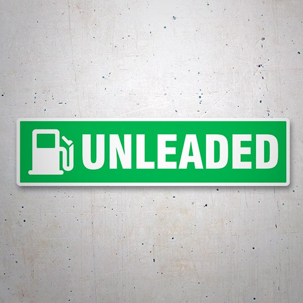 Stickers camping-car: Unleaded Vert