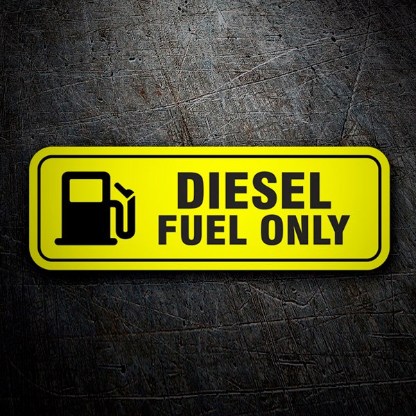 Stickers camping-car: Diesel fuel only