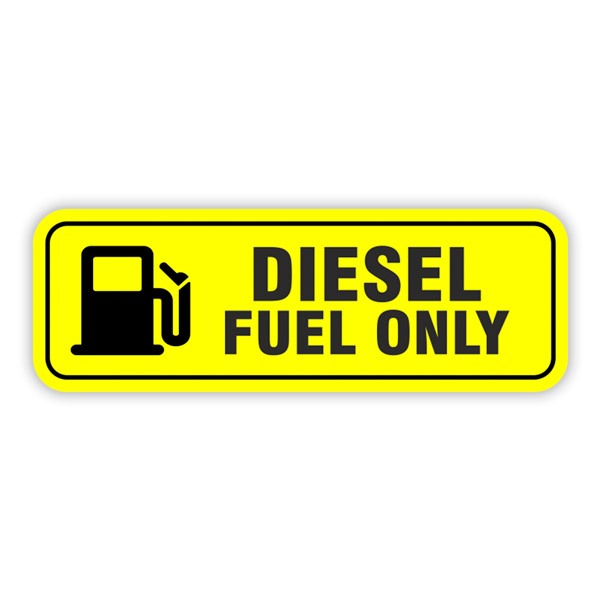 Stickers camping-car: Diesel fuel only