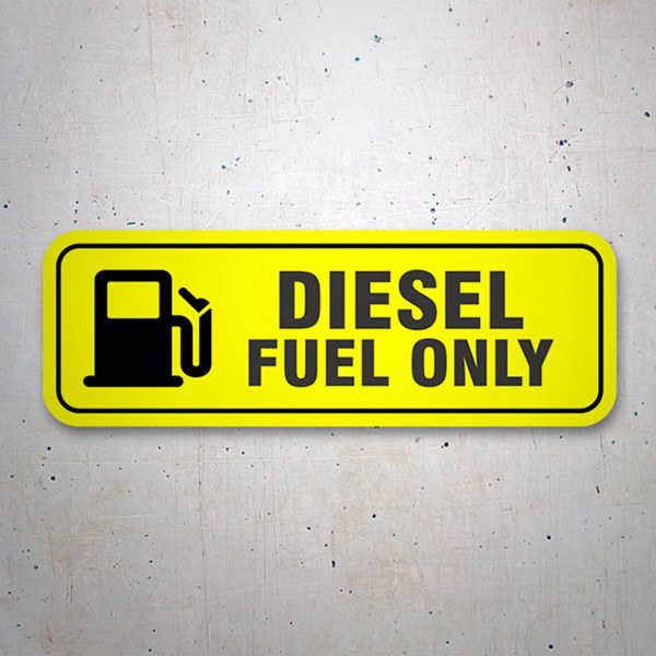 Stickers camping-car: Diesel fuel only