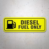 Stickers camping-car: Diesel fuel only 3