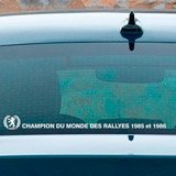 Autocollants: Sticker Peugeot Champion du Monde des Rallyes 2