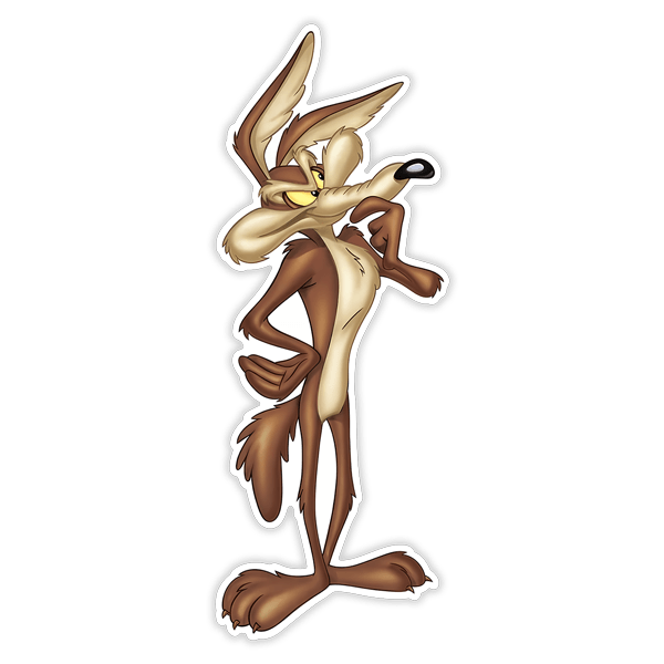 Autocollants: Sticker Coyote dessin animé