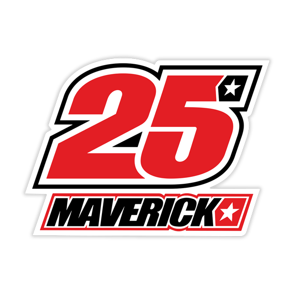 Autocollants: Sticker Maverick Viñales pour motos