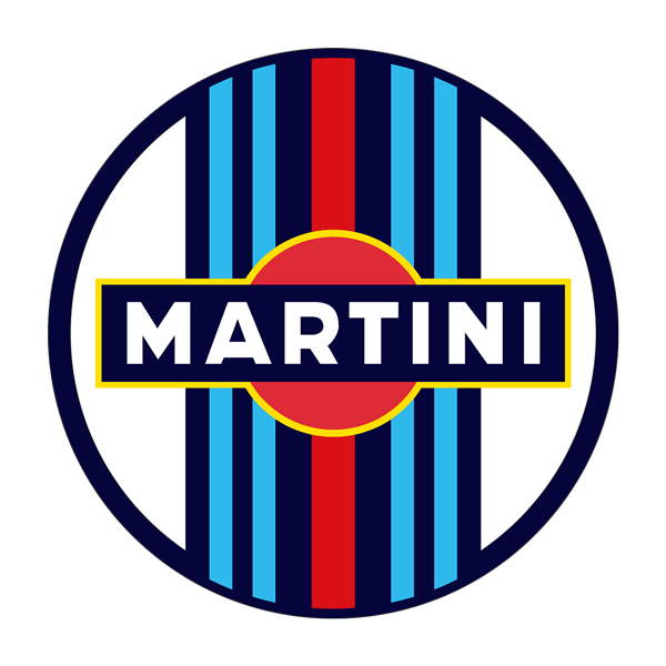 Autocollants: Sticker circulaire Martini Racing pour voitures