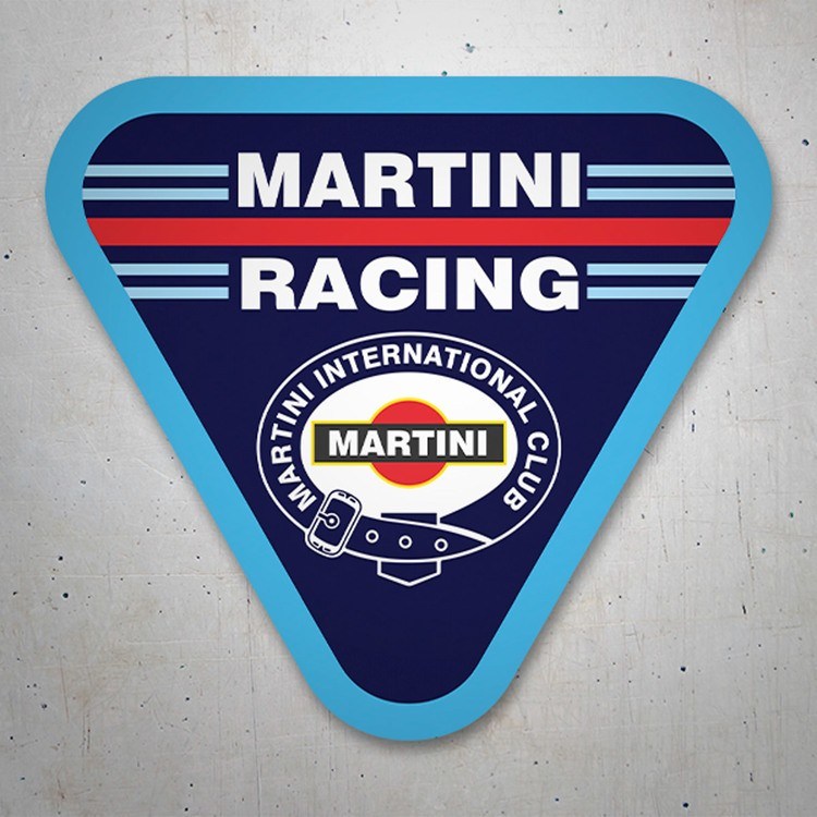 Autocollants: Sticker Martini Racing avec design triangulaire