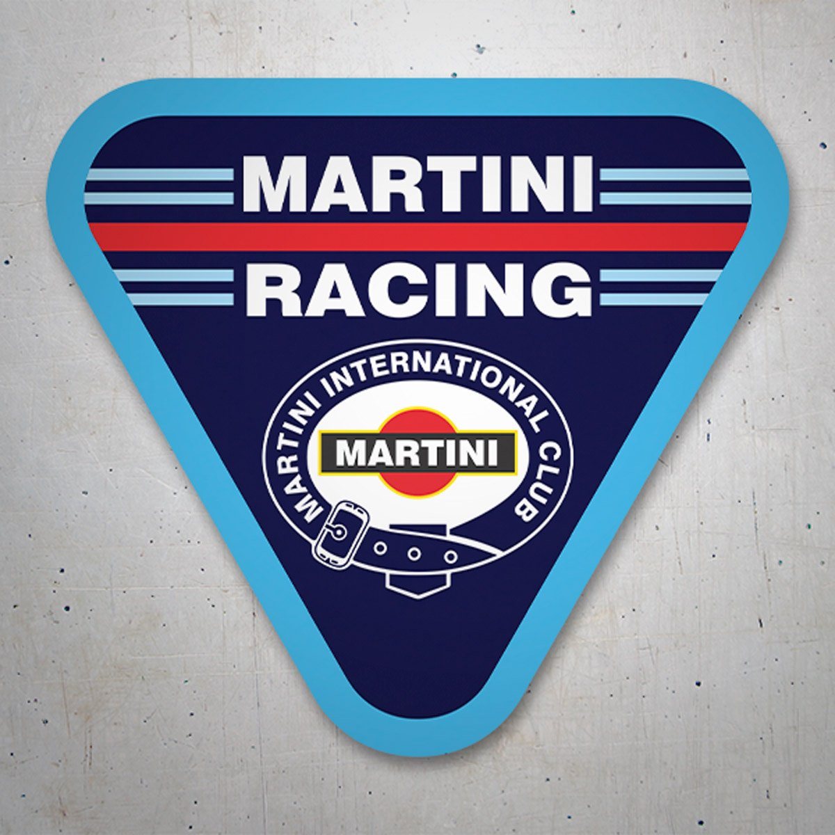 Autocollants: Sticker Martini Racing avec design triangulaire 3