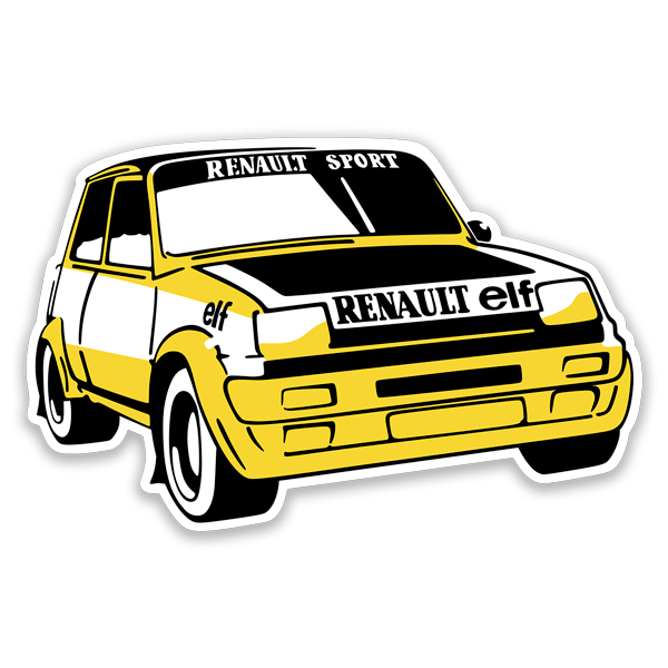 Autocollants: Renault 5 Copa Turbo avec design sportif