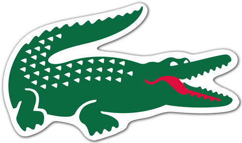 Autocollant Crocodile Lacoste 