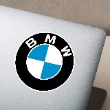 Autocollants: Emblème BMW Classique Rétro 3